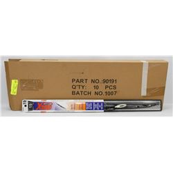 CASE OF 10 X-TEND 19" W/S WIPER BLADES.