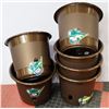 Image 1 : LOT OF 6 EASY GROW SELF WATERING 12" PLANTERS