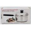 Image 1 : LE COOK'S WARE STAINLESS STEEL 3 QUART COVERED