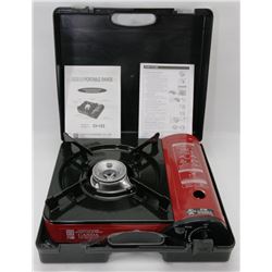 PORTABLE GAS RANGE WITH INSTRUCTIONS AND CASE