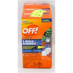 LOT OF 3 OFF POWERPAD 3 REFILL CHARGES
