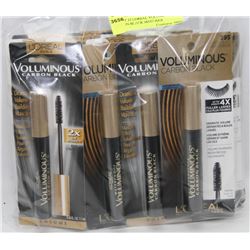 BAG OF 15 LOREAL VOLUMINOUS CARBON BLACK MASCARA