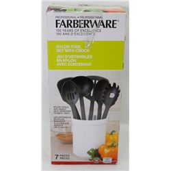 FARBERWARE LARGE UTENSIL SET WITH HOLDER