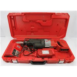 MILWAUKEE 18V SAWZALL WITH BATTER, CHARGER AND