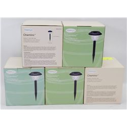 LOT OF 5 SOLAR PATH LIGHTS