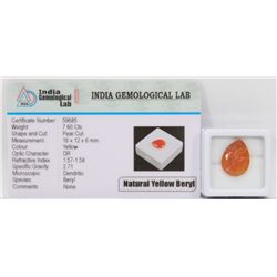 #5-NATURAL YELLOW BERRY GEMSTONE 7.60CT