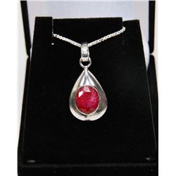 #57-NATURAL RED RUBY PENDANT