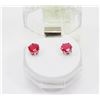 Image 1 : #40-RED RUBY EARRINGS