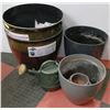 Image 1 : LARGE LOT OF GARDENING PLANTERS INCLUDING TWO