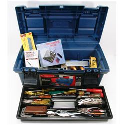 RUBBERMAID TOOLBOX WITH CONTENTS