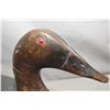 Image 2 : Antique hand carved and hand painted duck decoy with attached eyes, 17" in length