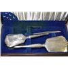 Image 2 : An International Sterling silver dresser set including hairbrush, hand mirror and split comb slide i