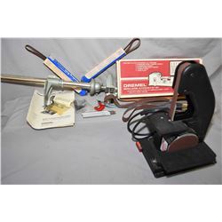 Dremel Model 730 disc and belt sander with additional belts plus a Dremel Motolathe Accessory kit 70