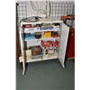 Image 1 : Vintage AC Delco shop cabinet containing assorted part including rotators, stators, switches, relays