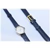 Image 1 : Ladies 10kt yellow gold Birks quartz watch with leather strap and additional replacement leather str