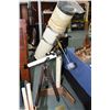 Image 1 : Two telescopes including a one large with 50" long tube and 10 1/2" diameter on wooden base with cou