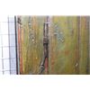 Image 2 : Large primitive upper Canadian two door kitchen cabinet with hand forged unique hinge design, folk a