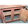 Image 2 : Primitive two door server sized cabinet with hand forged hinges and sliding door latches