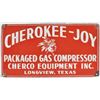 Image 1 : Cherokee Joy Gas Co. Longview Texas Porcelain Sign