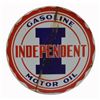 Image 2 : Independent Oil & Gasoline D/S Porcelain Sign