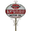 Image 4 : Keynoil Motor Oil D/S Porcelain Lollipop Sign