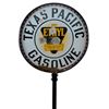 Image 2 : Texas Pacific Gasoline D/S Porcelain Lollipop Sign