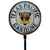 Image 5 : Texas Pacific Gasoline D/S Porcelain Lollipop Sign