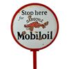 Image 2 : Gargoyle Mobil Oil D/S Porcelain Lollipop Sign