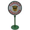 Image 1 : Conoco Gasoline D/S Porcelain Lollipop Sign