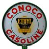 Image 2 : Conoco Gasoline D/S Porcelain Lollipop Sign