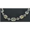 Image 2 : 18kt White Gold Quart & Diamond Necklace