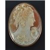 Image 1 : Large 14kt Gold Cameo Pin