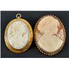 Image 1 : 2 14kt Gold Cameos