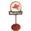 Image 1 : Mobil Oil D/S Porcelain Lollipop Sign