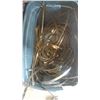 Image 2 : METAL SHOP STOOL AND TOTE OF METAL BANDING