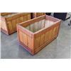 Image 2 : THREE FOOT BY ONE AND HALF FOOT BY 19 INCHES TALL NEW CEDAR PLANTER BOX