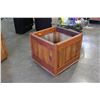Image 1 : TWO FOOT BY TWO FOOT BY 19 INCHES TALL NEW CEDAR PLANTER BOX