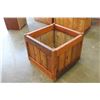 Image 2 : TWO FOOT BY TWO FOOT BY 19 INCHES TALL NEW CEDAR PLANTER BOX
