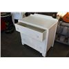 Image 2 : PAINTED WHITE THREE DRAWER DRESSER