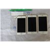 Image 2 : LOT OF 3 APPLE IPHONE 6, ROSE GOLD, BUYER BEWARE, ITEMS MAY BE FOR PARTS OR REPAIR