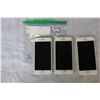 Image 2 : LOT OF 3 APPLE IPHONE 6, SILVER, BUYER BEWARE, ITEMS MAY BE FOR PARTS OR REPAIR