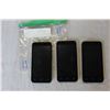 Image 2 : 3 ALCATEL PIXI 4 SMARTPHONES, BLACK, BUYER BEWARE, ITEMS MAY BE FOR PARTS OR REPAIR