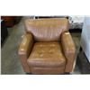 Image 2 : LEATHER OVERSIZED ARMCHAIR