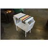 Image 1 : WHITE MAGAZINE ENDTABLE HUDSON BAY STRIPES