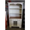Image 1 : WHITE FOUR DRAWER SERVER WITH HUTCH TOP