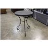 Image 2 : SMALL ROUND METAL PATIO TABLE