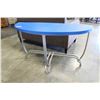 Image 2 : BLUE HALL TABLE WITH ALUMINUM FRAME