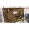 Image 1 : METAL CABIN WALL ART AND BRASS BUGLE