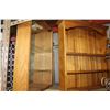 Image 1 : WOOD MIRROR DISPLAY CASE AND WOOD SHELF