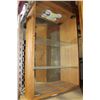 Image 2 : WOOD MIRROR DISPLAY CASE AND WOOD SHELF